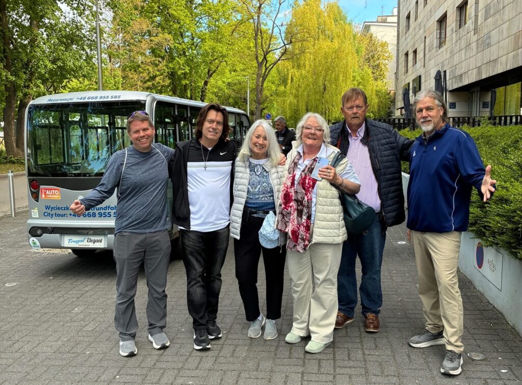 Gemeinsam auf Entdeckungstour in Pommern (von links): Scott Sturm, David Woodard, Marjorie Woodard Zack, Petra Kummrow, Joachim Kummrow und Chris Sturm.